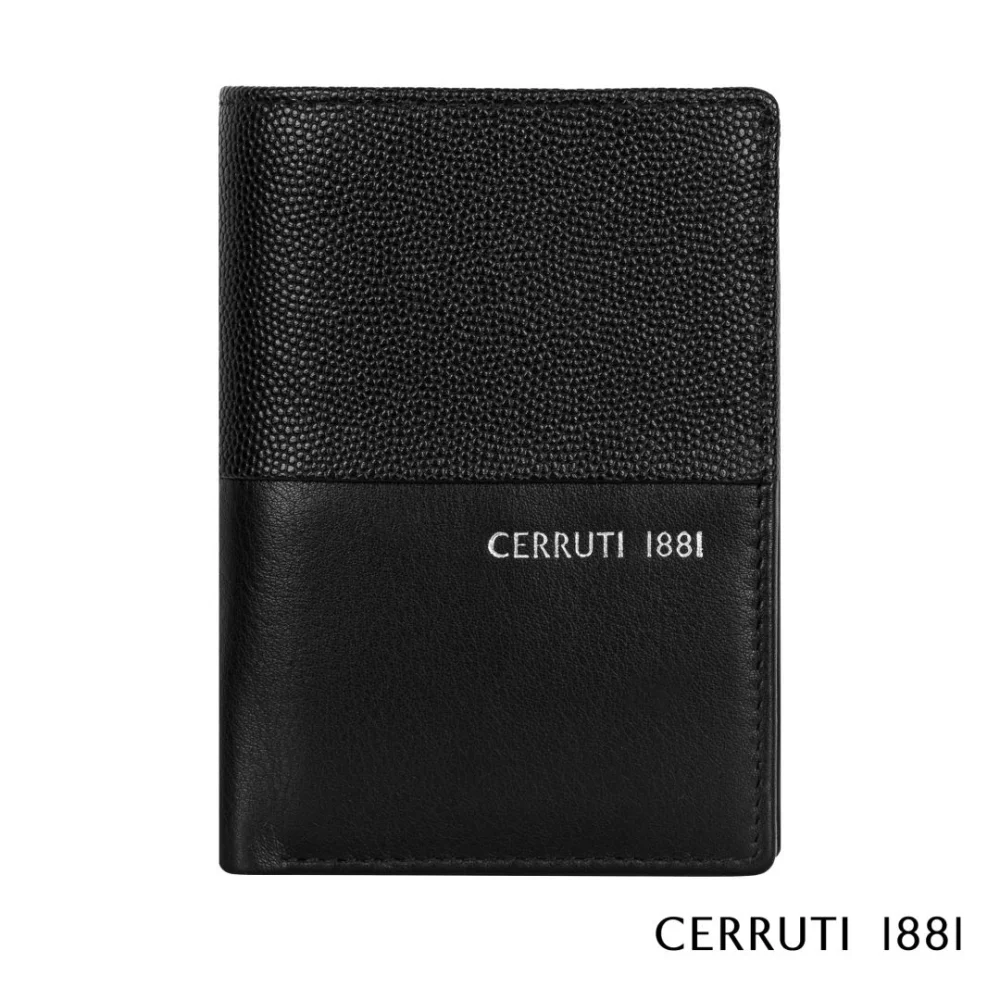 Cerruti 1881® Oxford Card Holder w/Flap - Black