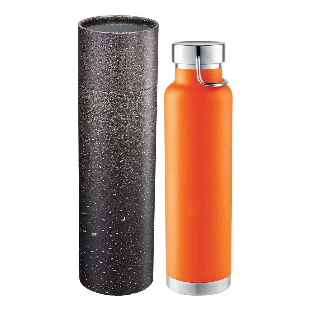 22 Oz. Thor Copper Vac Bottle w/Cylindrical Box