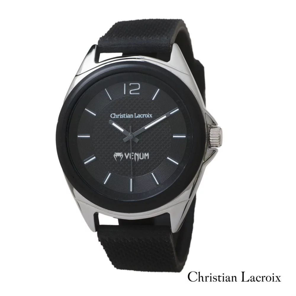 Montre en caoutchouc Christian Lacroix® Rhombe - Noir