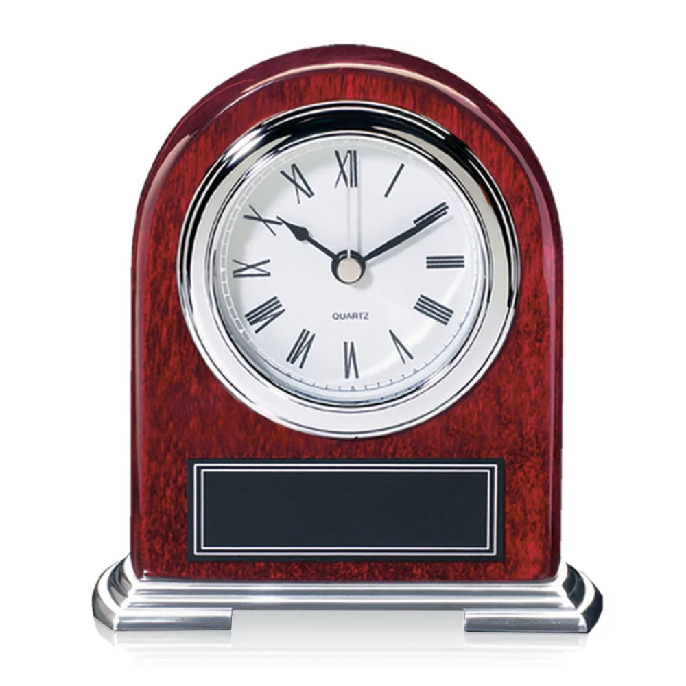 Birmingham Clock - Rosewood/Chrome