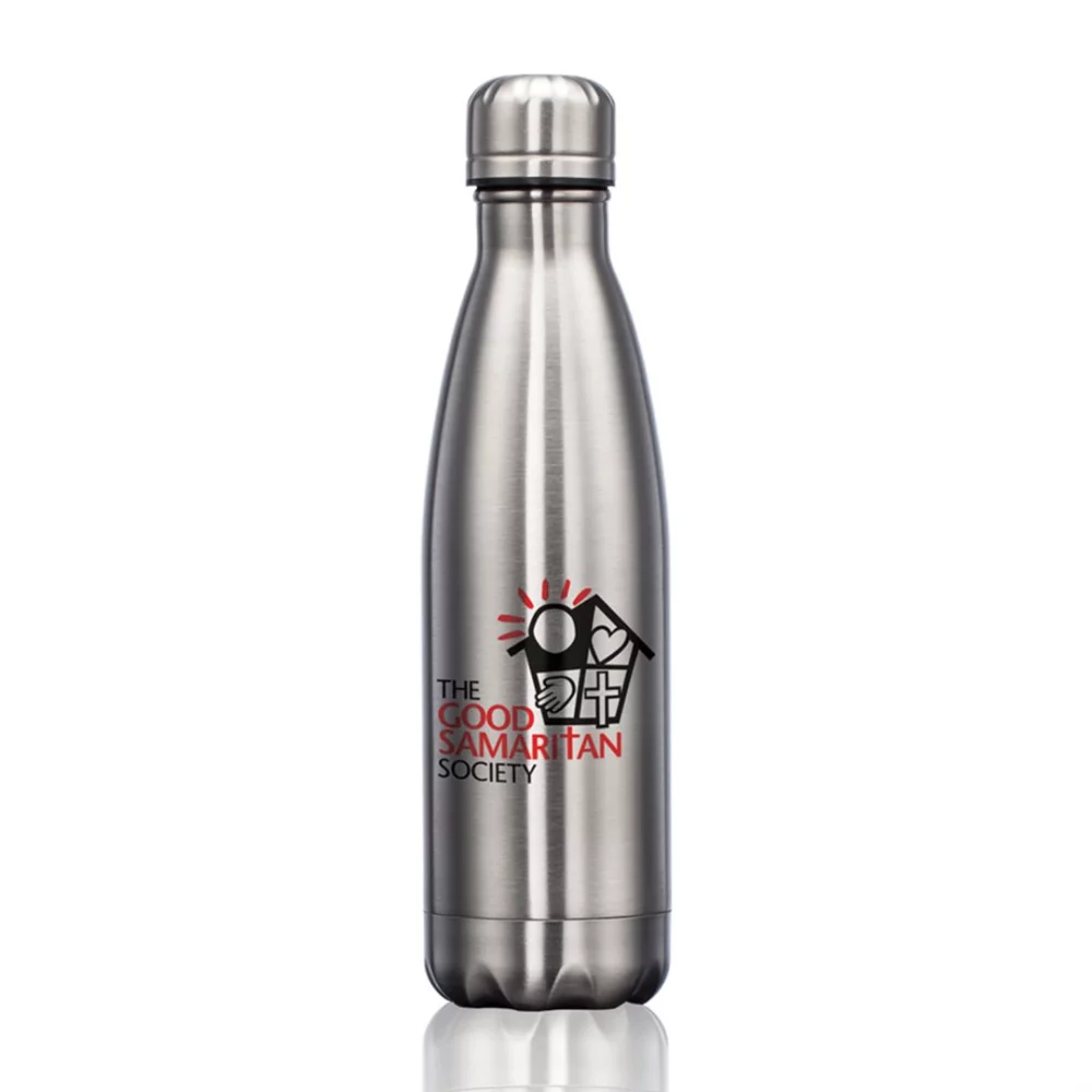 The Single Pin Water Bottle - Silver