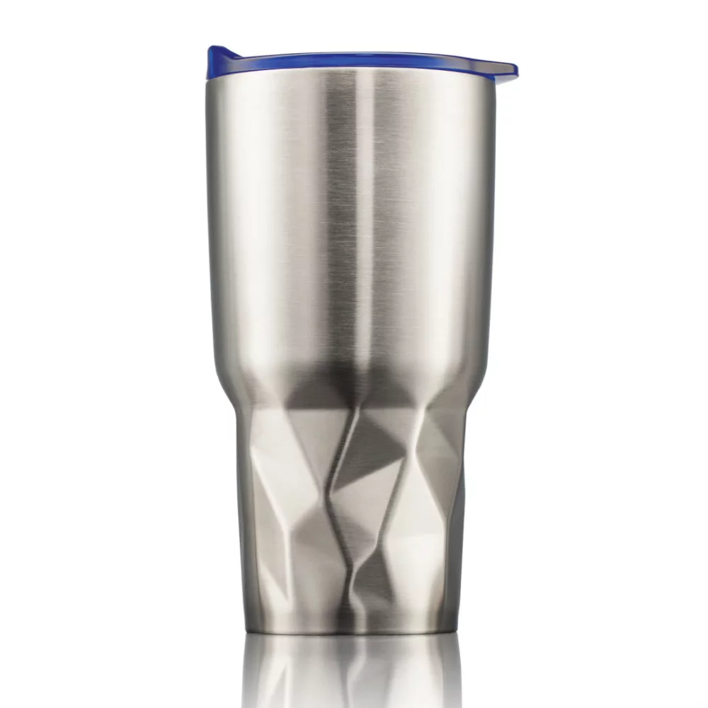 The Montaigne Double Wall Tumbler - Blue Lid