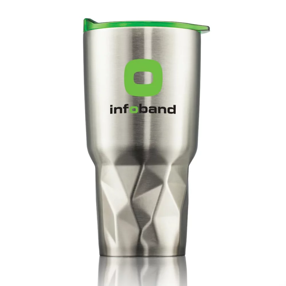 The Montaigne Double Wall Tumbler - Lime Green Lid