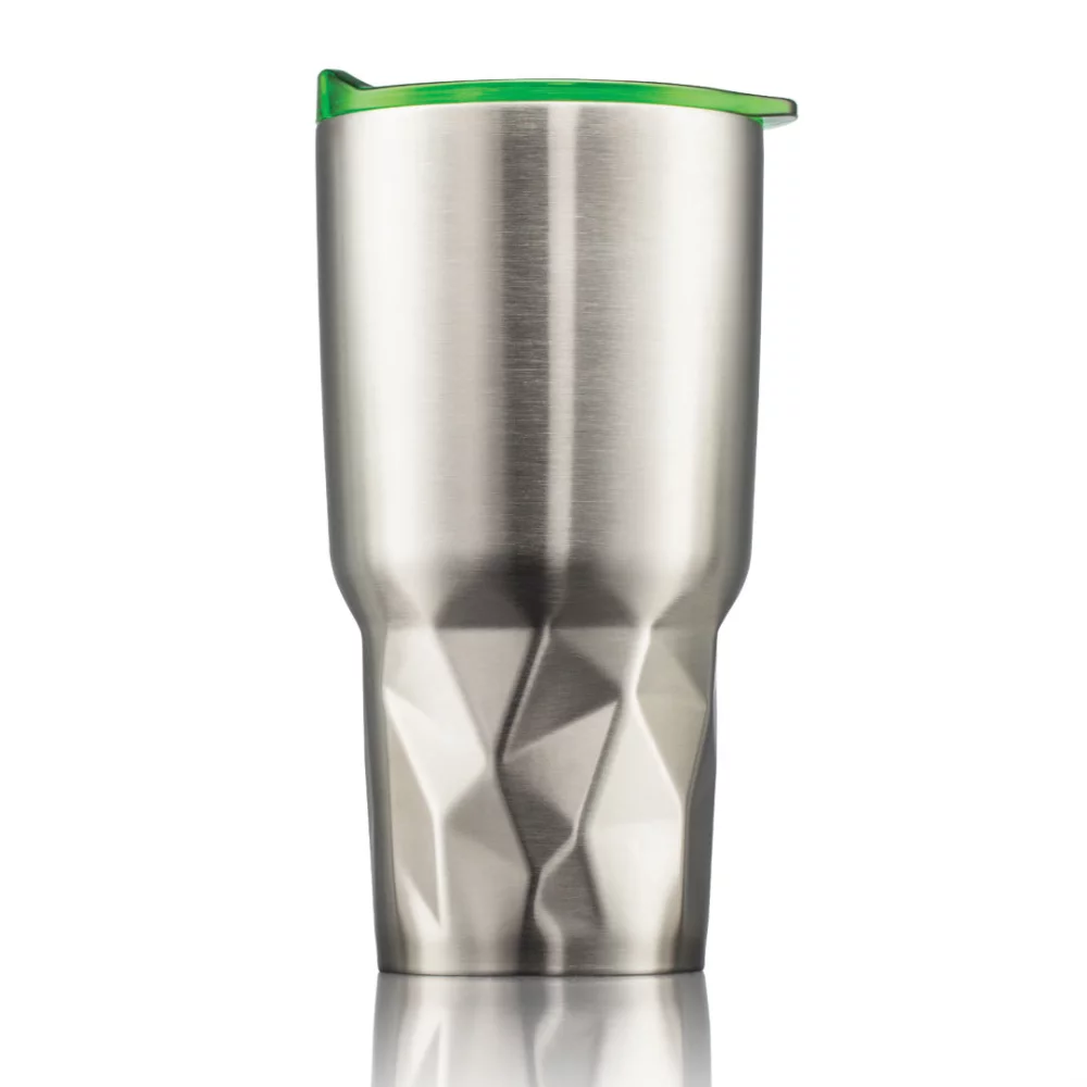 The Montaigne Double Wall Tumbler - Lime Green Lid