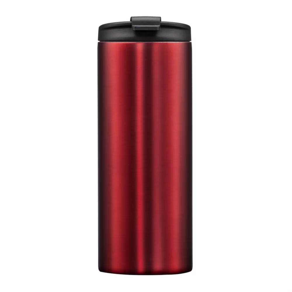Le gobelet à paroi double Renzi - 12 oz rouge