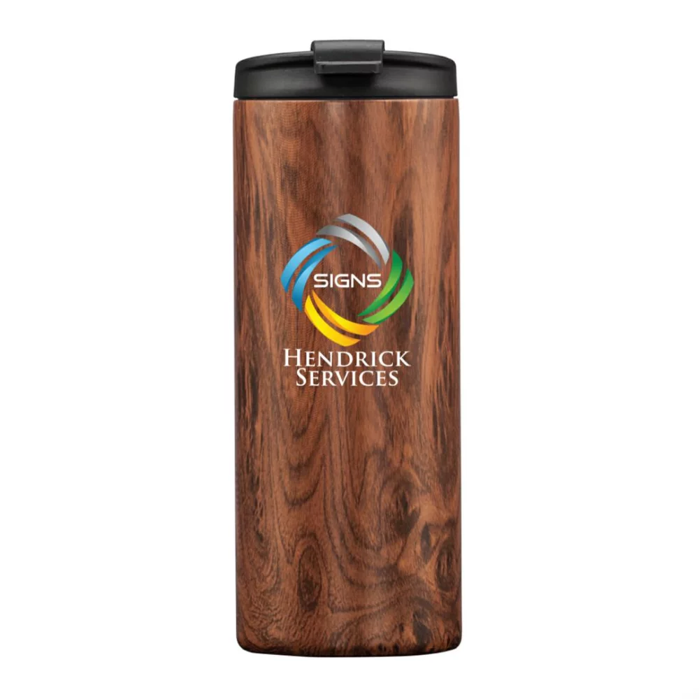 The Renzi Double Wall Tumbler - 12oz Woodgrain