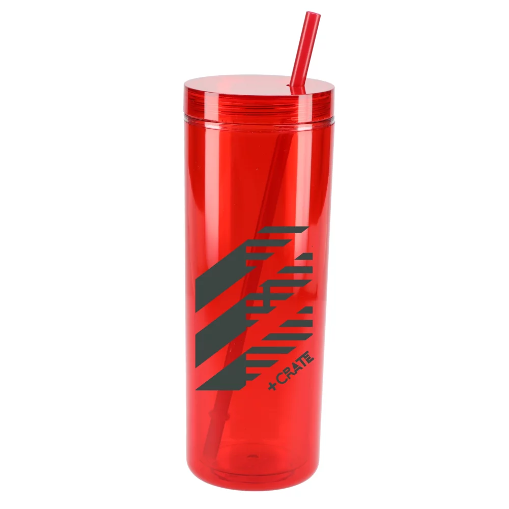 Gobelet en acrylique recyclé avec paille Chroma 16oz