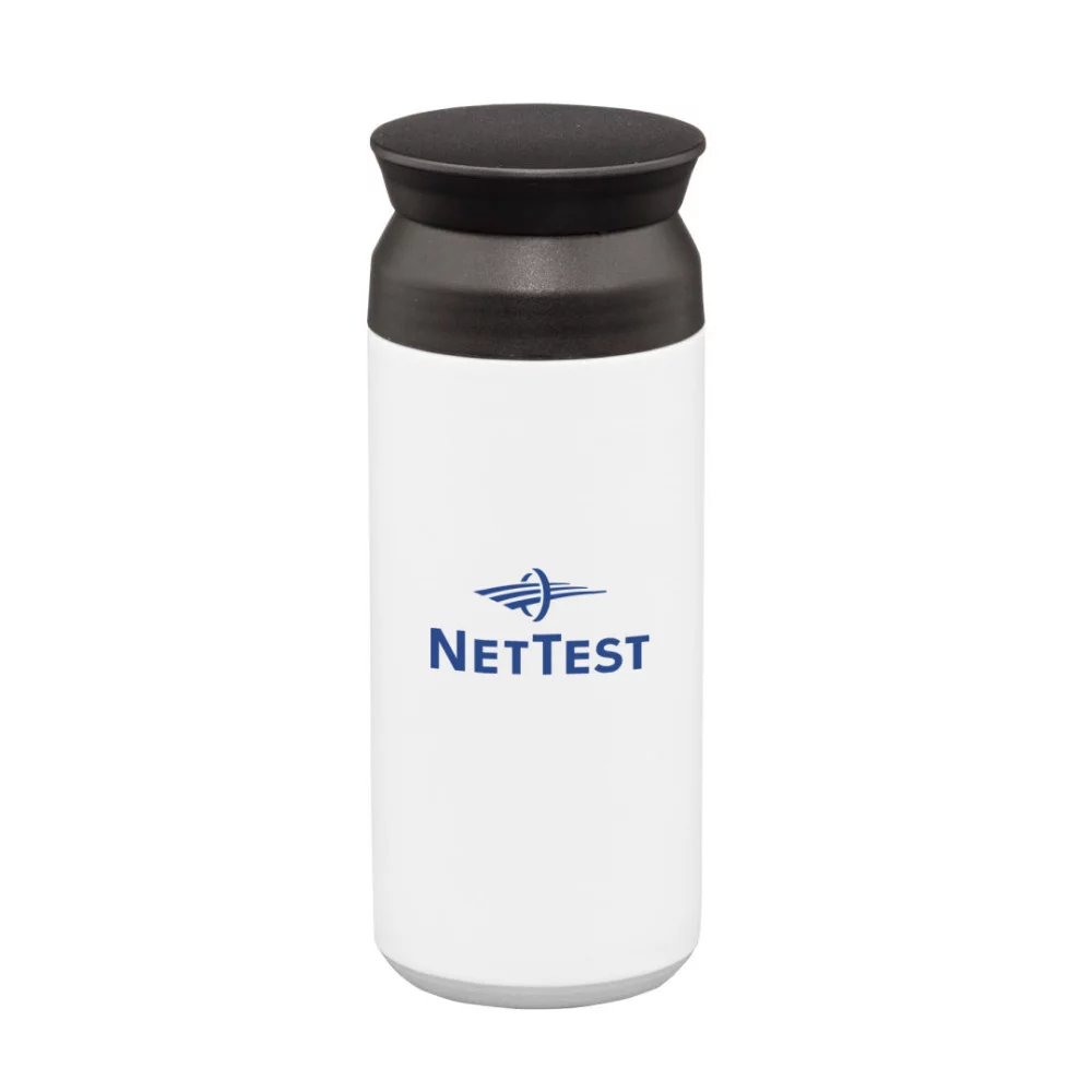 Gobelet Cies SS avec couvercle à vis - 11 oz Blanc