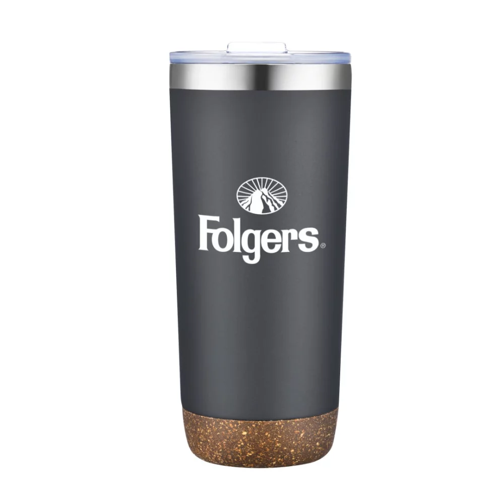 Kira Vacuum Tumbler w/Cork Bottom 22oz - Gray