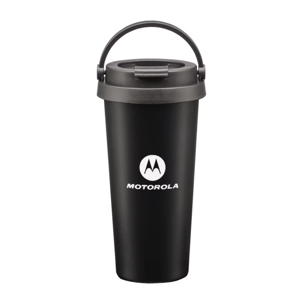 Gobelet Pallazo à double paroi en acier inoxydable - 16 oz noir mat