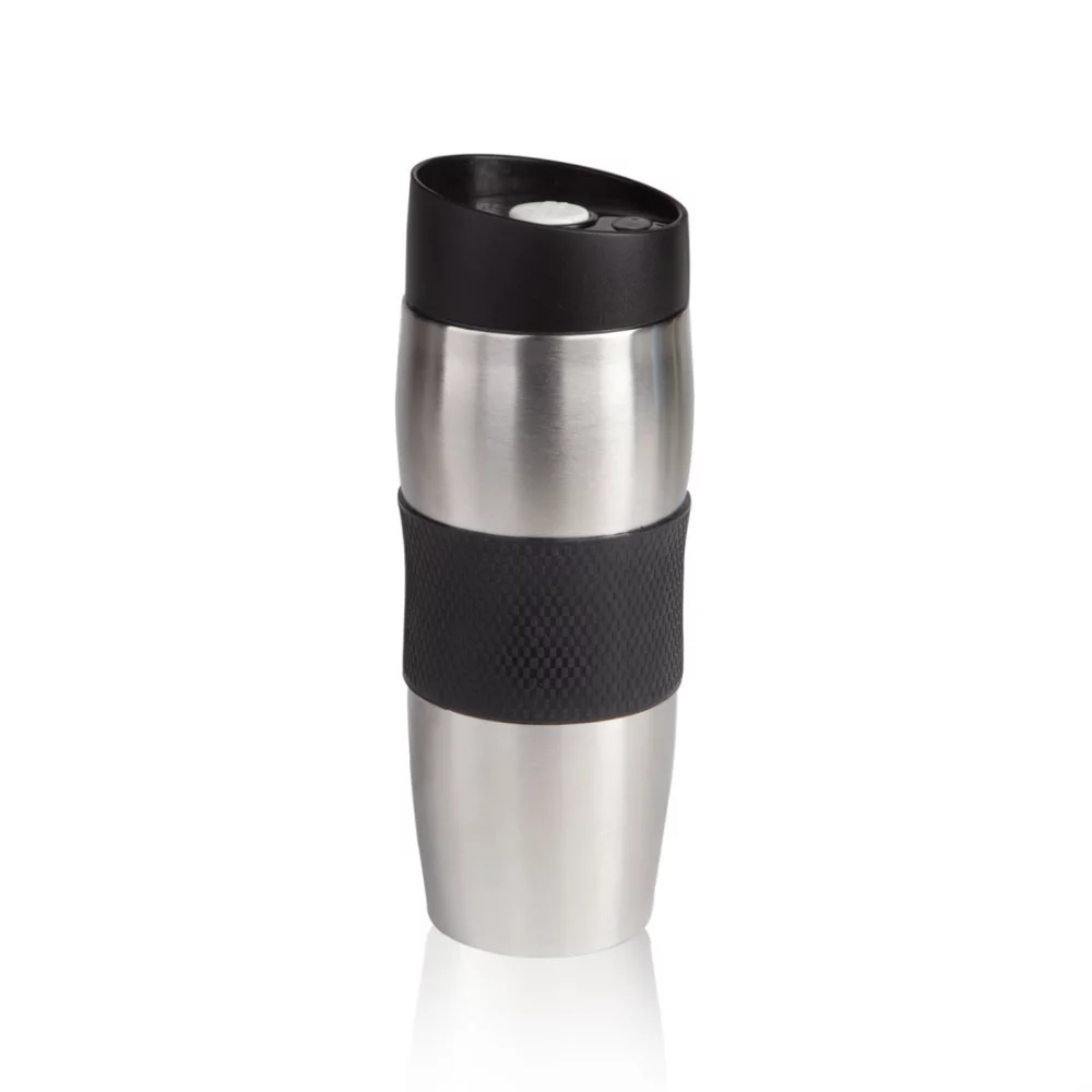 The Checker S/Steel Tumbler - 16oz Black