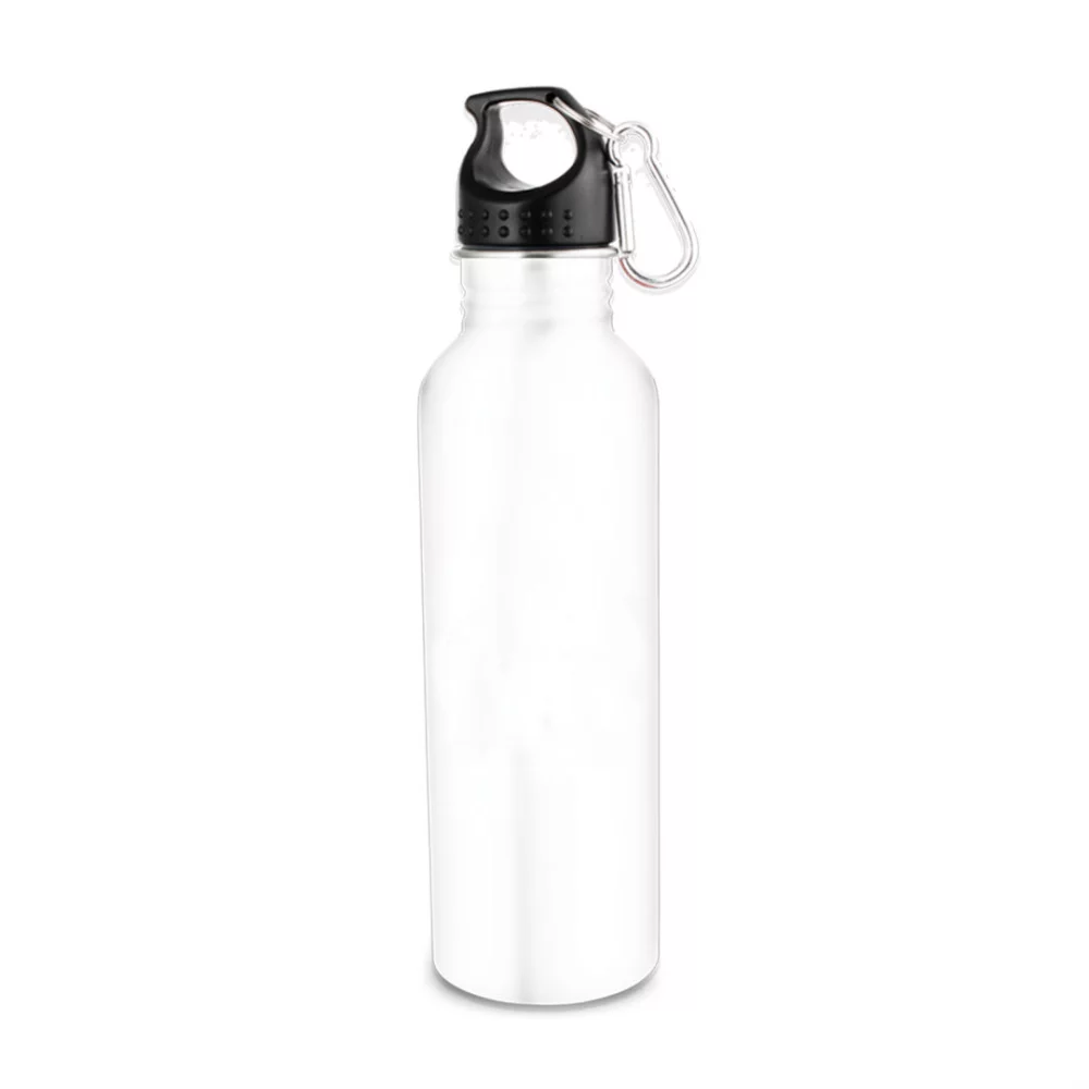The Wide Mouth Flair w/Carabiner - 25oz White