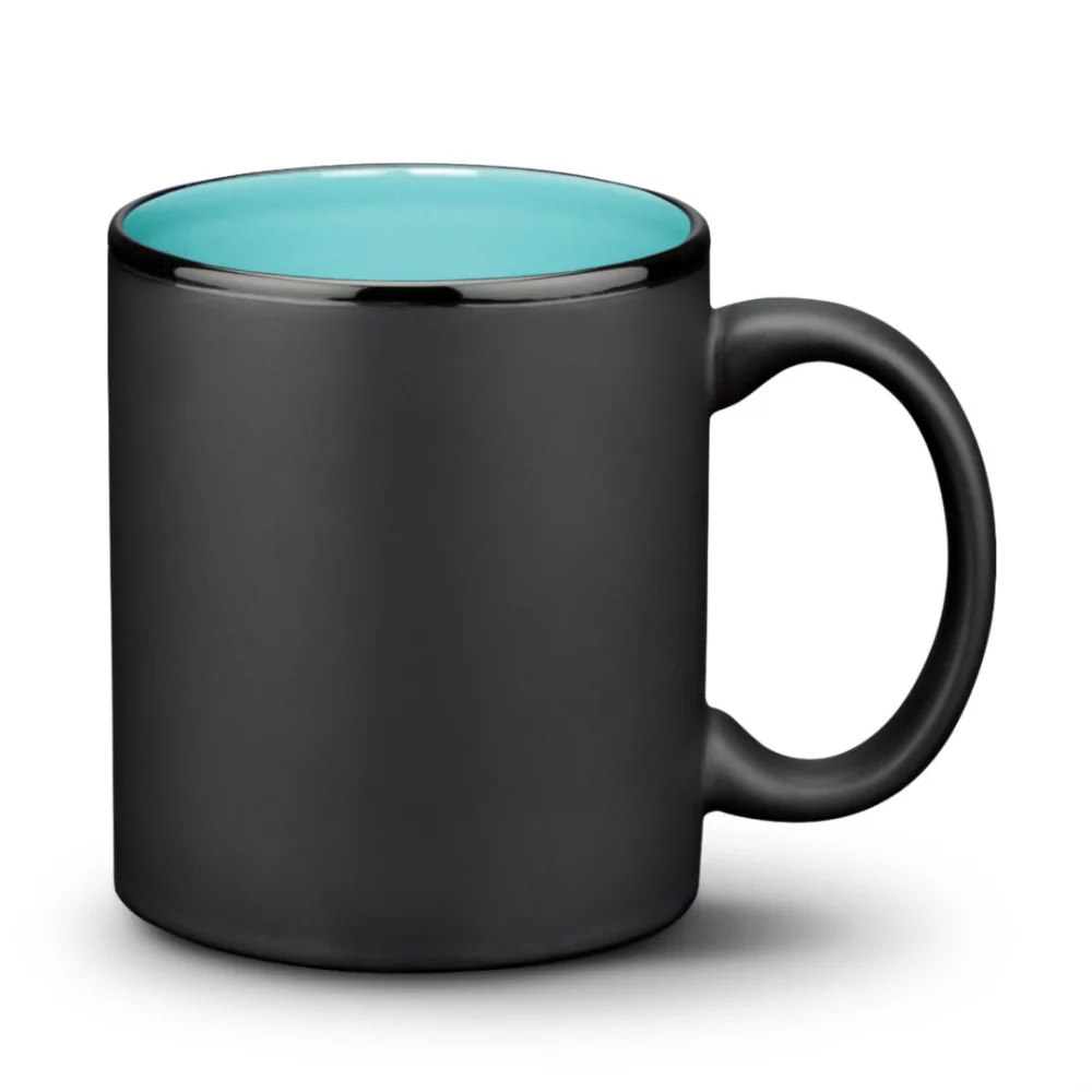 Tasse Sidley - 11 oz Noir/Aqua