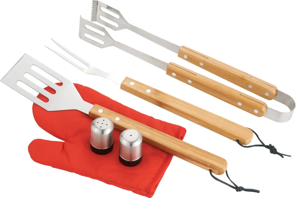 Tablier BBQ Now et ensemble BBQ de 7 pièces