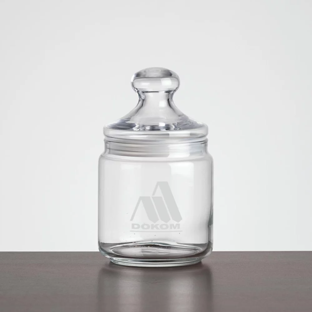 Pot en verre Somerset avec couvercle - 25 oz moyen