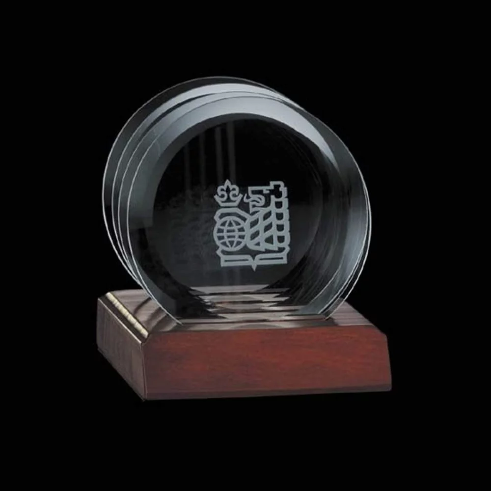 Sous-verres Midland - Ensemble de 4 sur socle