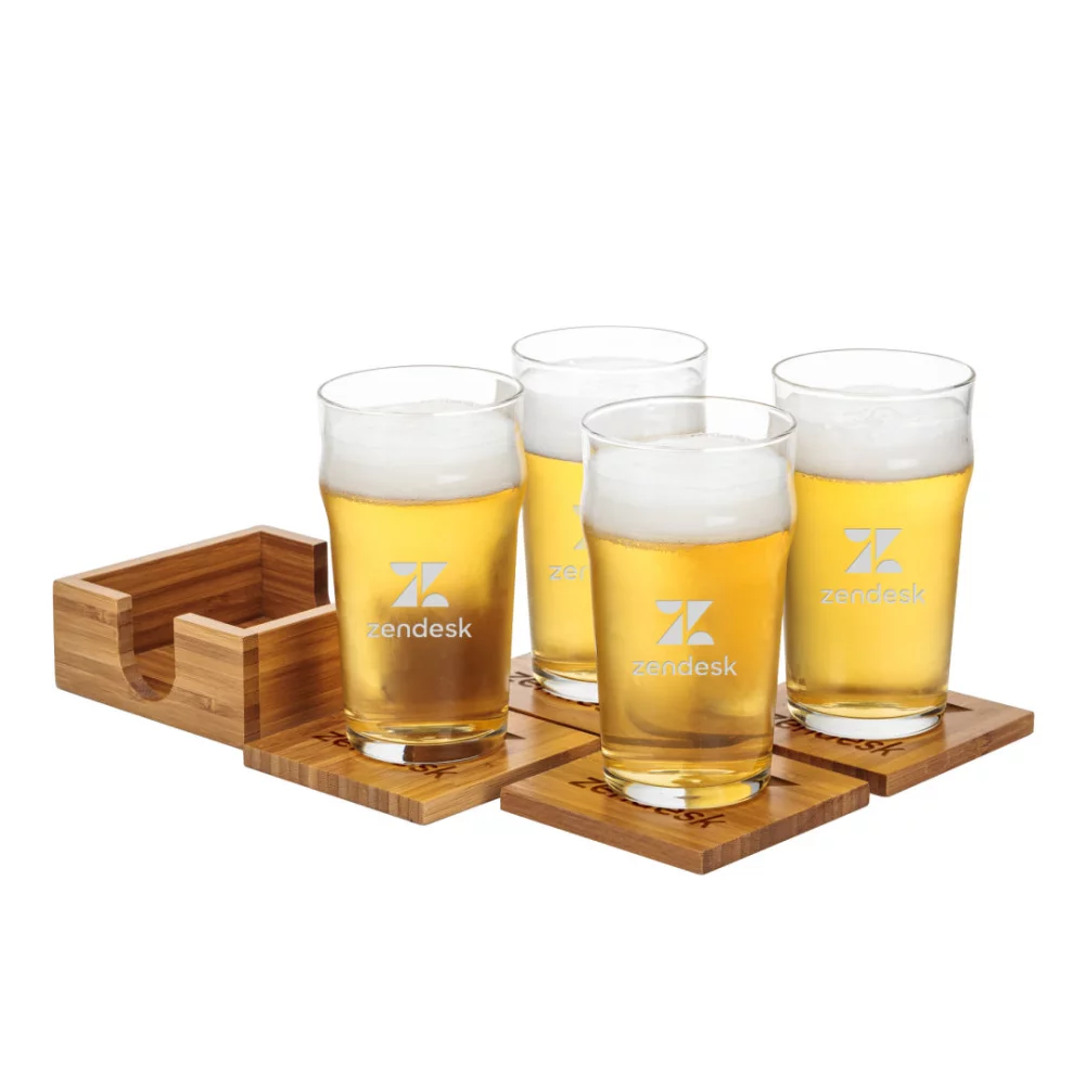 Ensemble cadeau Burckhardt/Coaster pour 4 personnes