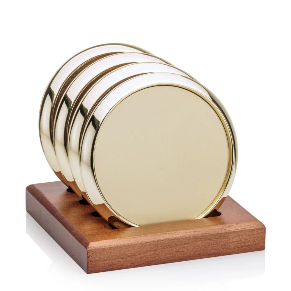 Danville on Porterfield Base - Set of 4 Gold/Gold