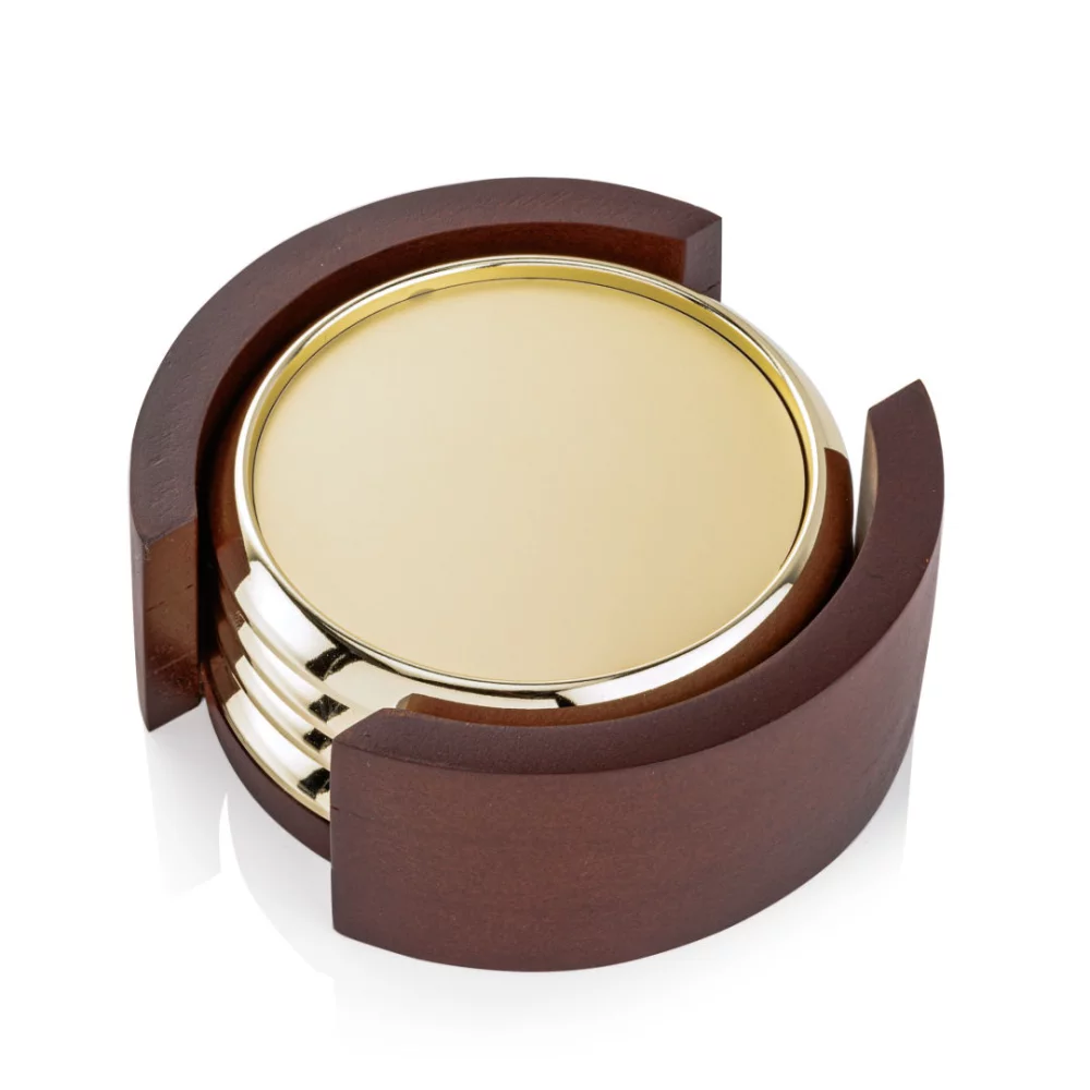 Danville on Colfax Base - Set of 4 Gold/Gold