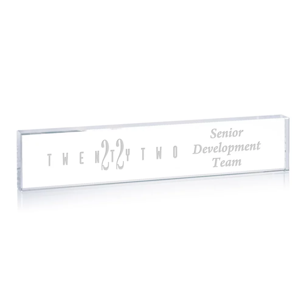 Plaque de nom Lancaster - Starfire 2"x10"