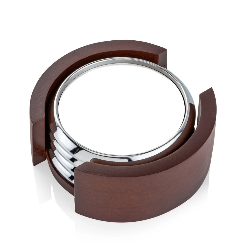 Sous-verre VividPrint™ - Ensemble de 4 Danville/Colfax Argent/Blanc