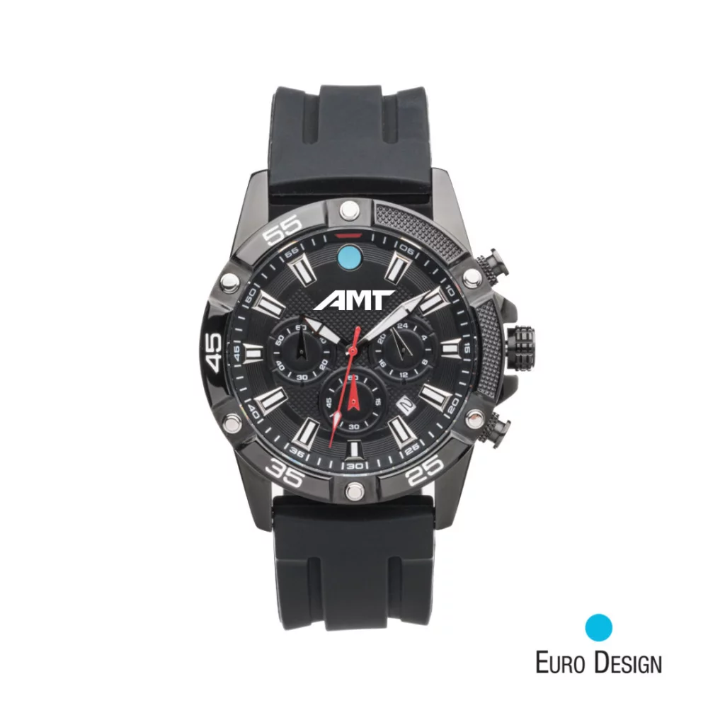 Montre chronographe Euro Design® Helsinki - Noir