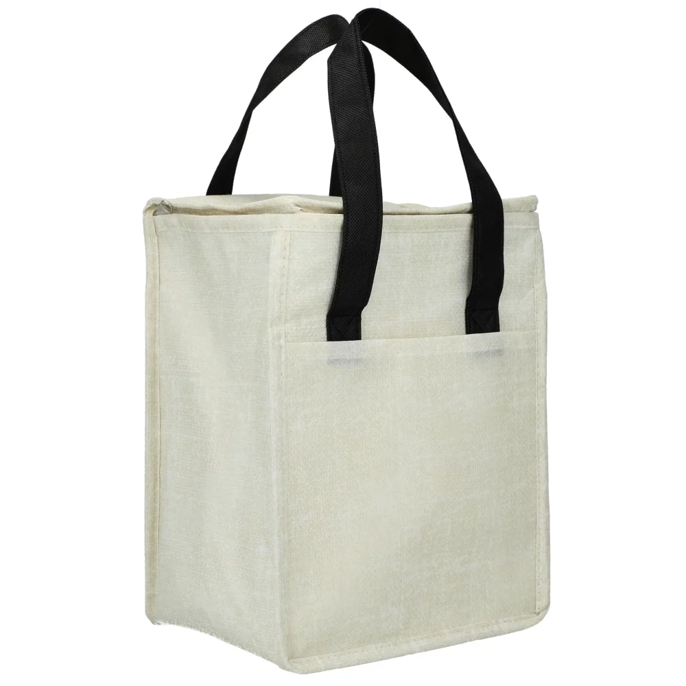 Sac isotherme Ares recyclé en non-tissé pour 12 canettes