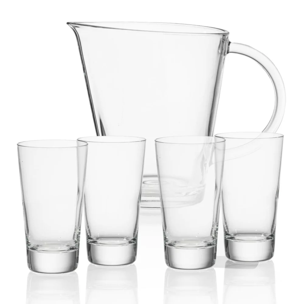 Frazier Pitcher & 4 Hiballs -> Carafe Frazier et 4 verres hauts.