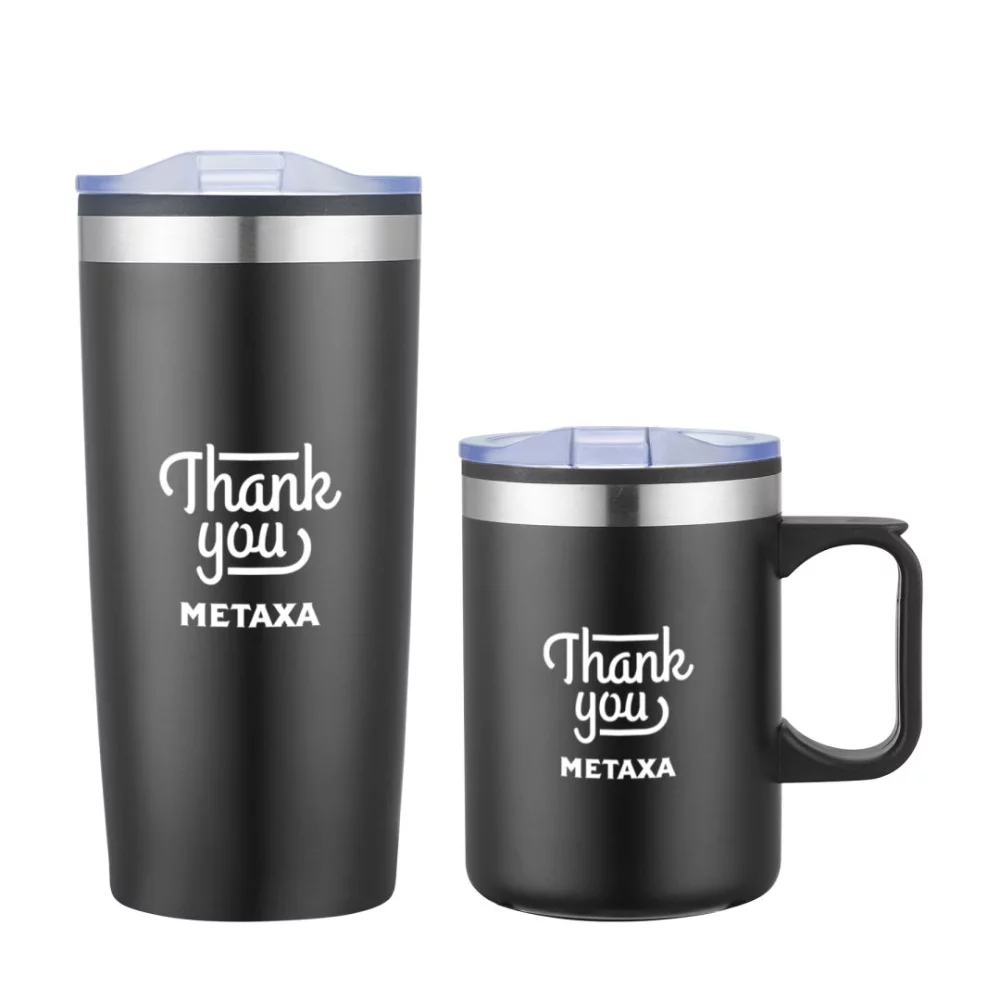 Lou Asador Mug & Tumbler Gift Set - Black