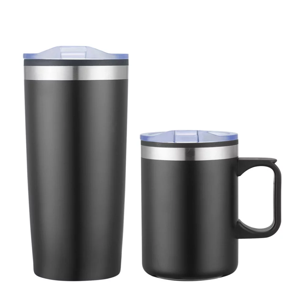 Lou Asador Mug & Tumbler Gift Set - Black