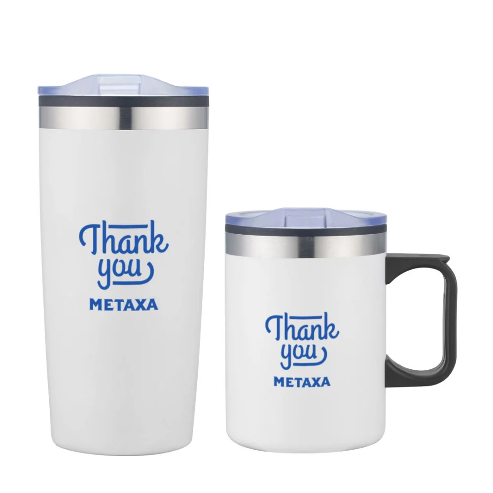 Lou Asador Mug & Tumbler Gift Set - White