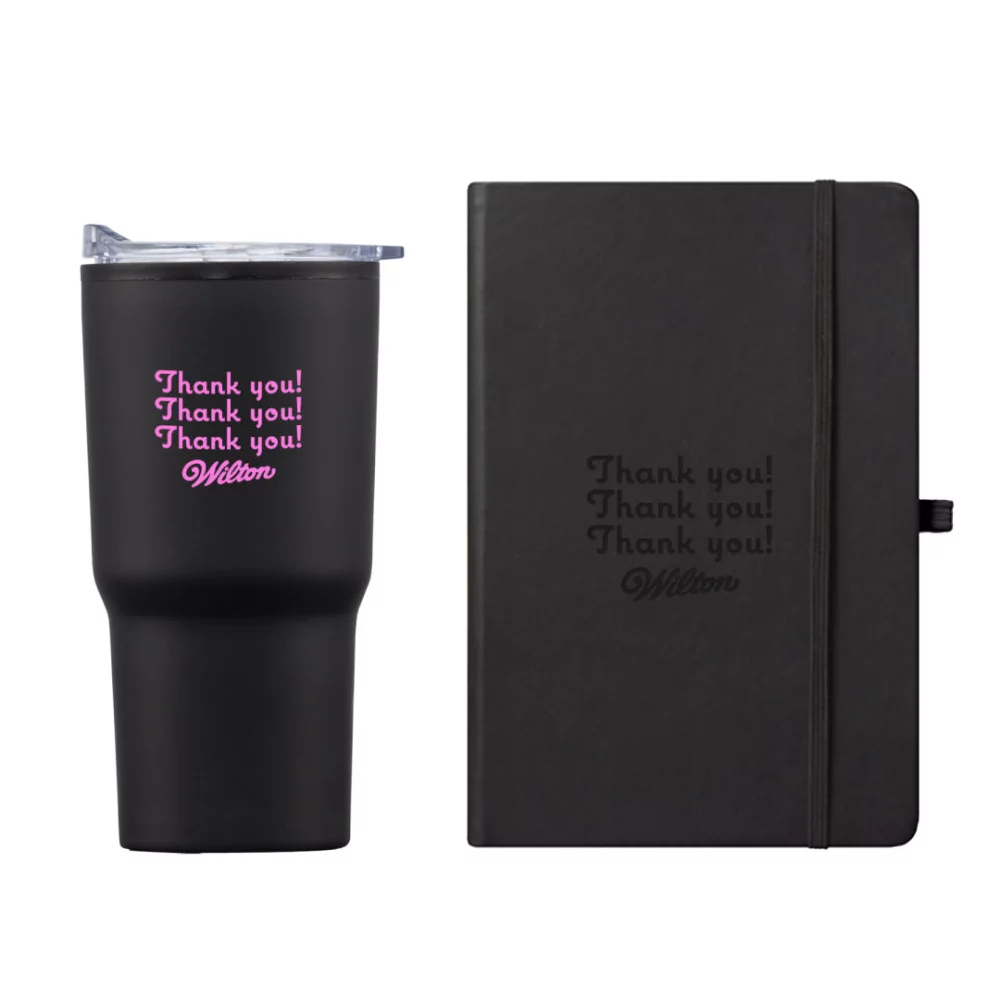 Ensemble cadeau Eccolo® Cool Journal/Bexley Tumbler - Noir
