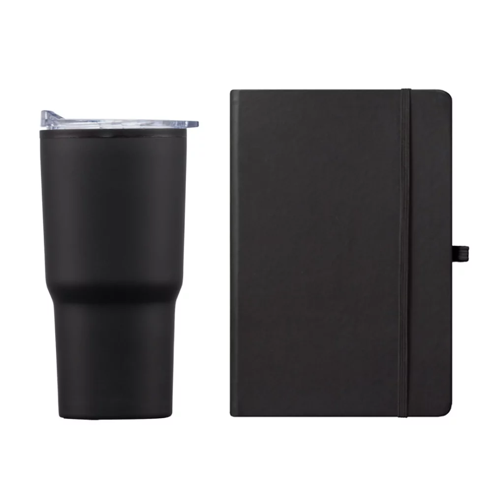 Ensemble cadeau Eccolo® Cool Journal/Bexley Tumbler - Noir