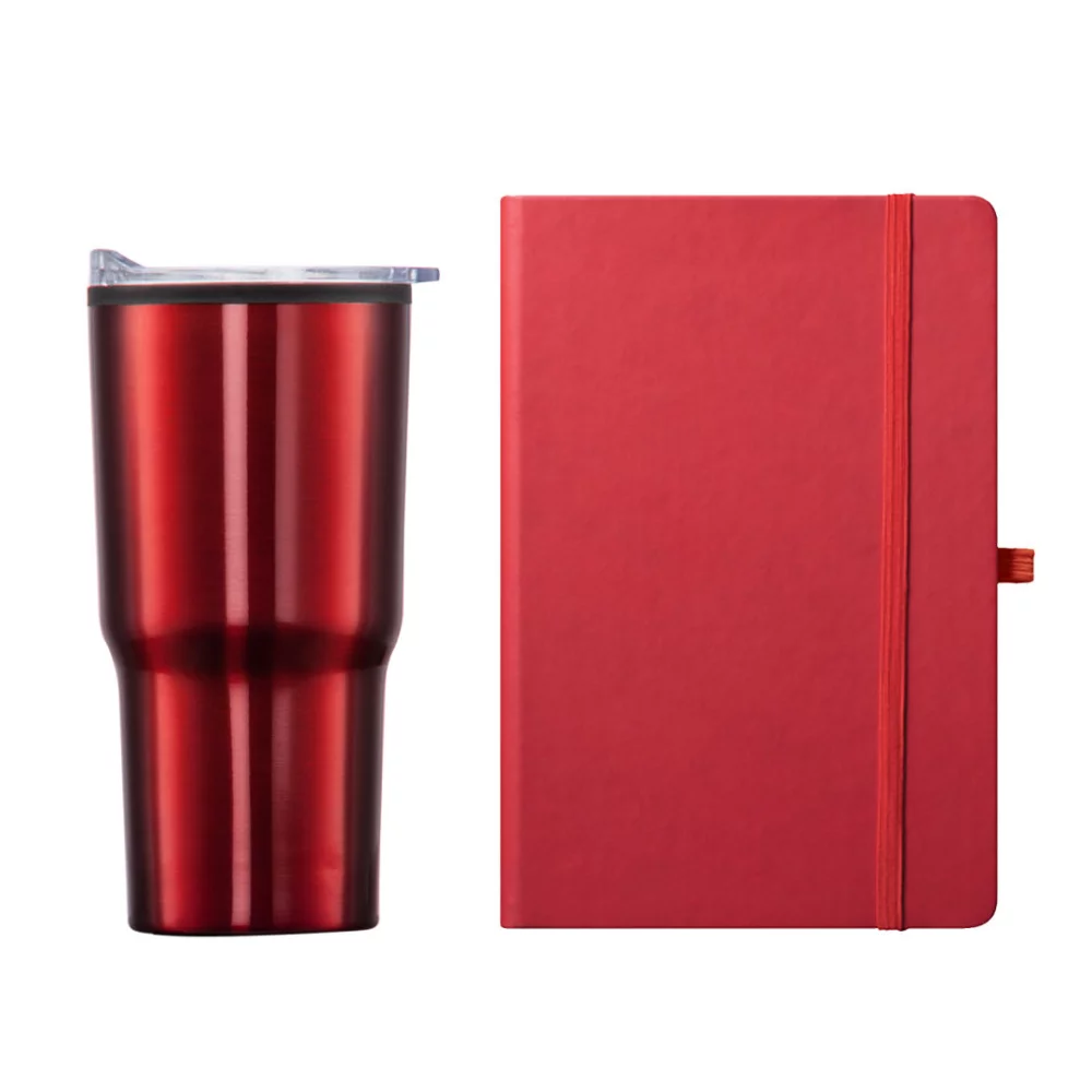 Ensemble cadeau Eccolo® Cool Journal/Bexley Tumbler - Rouge