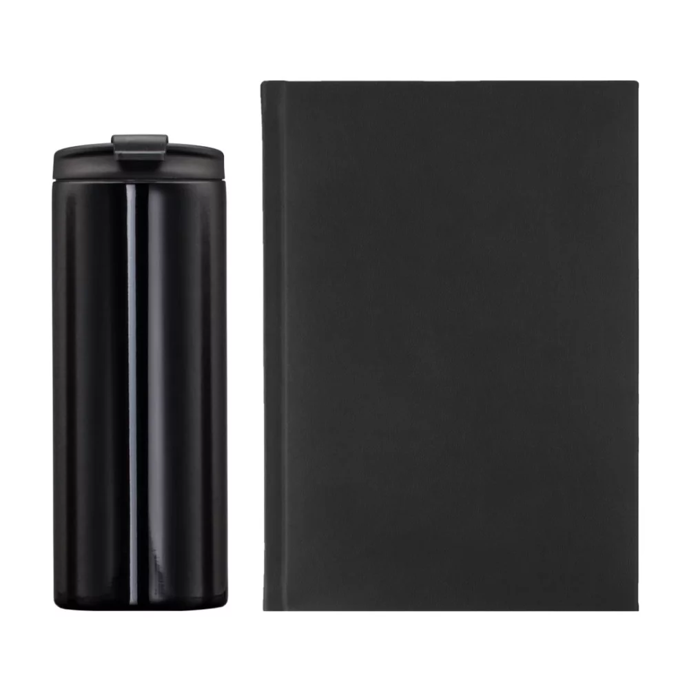 Ensemble cadeau Eccolo® Symphony Journal/Renzi Tumbler - Noir