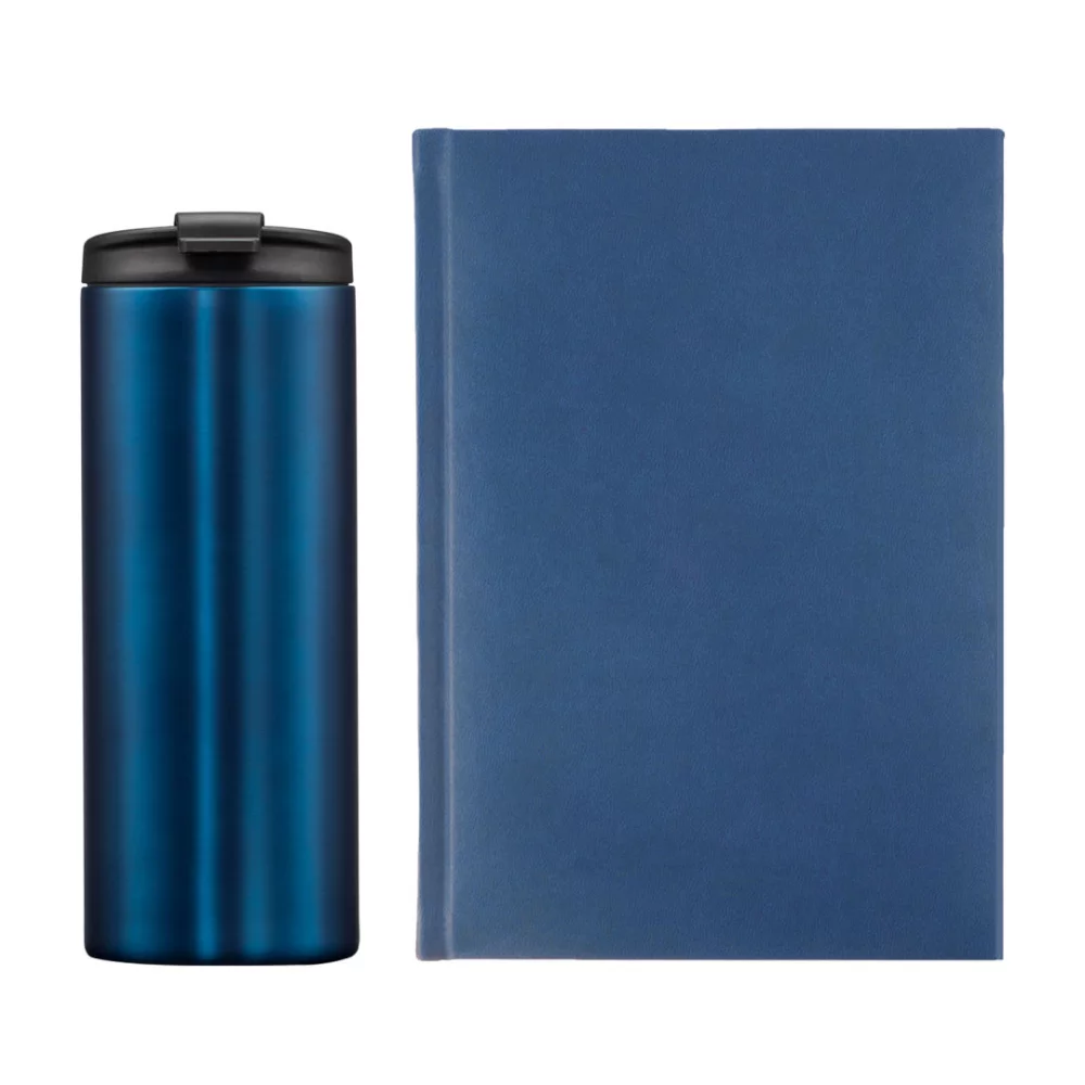 Ensemble cadeau Eccolo® Symphony Journal/Renzi Tumbler - Bleu