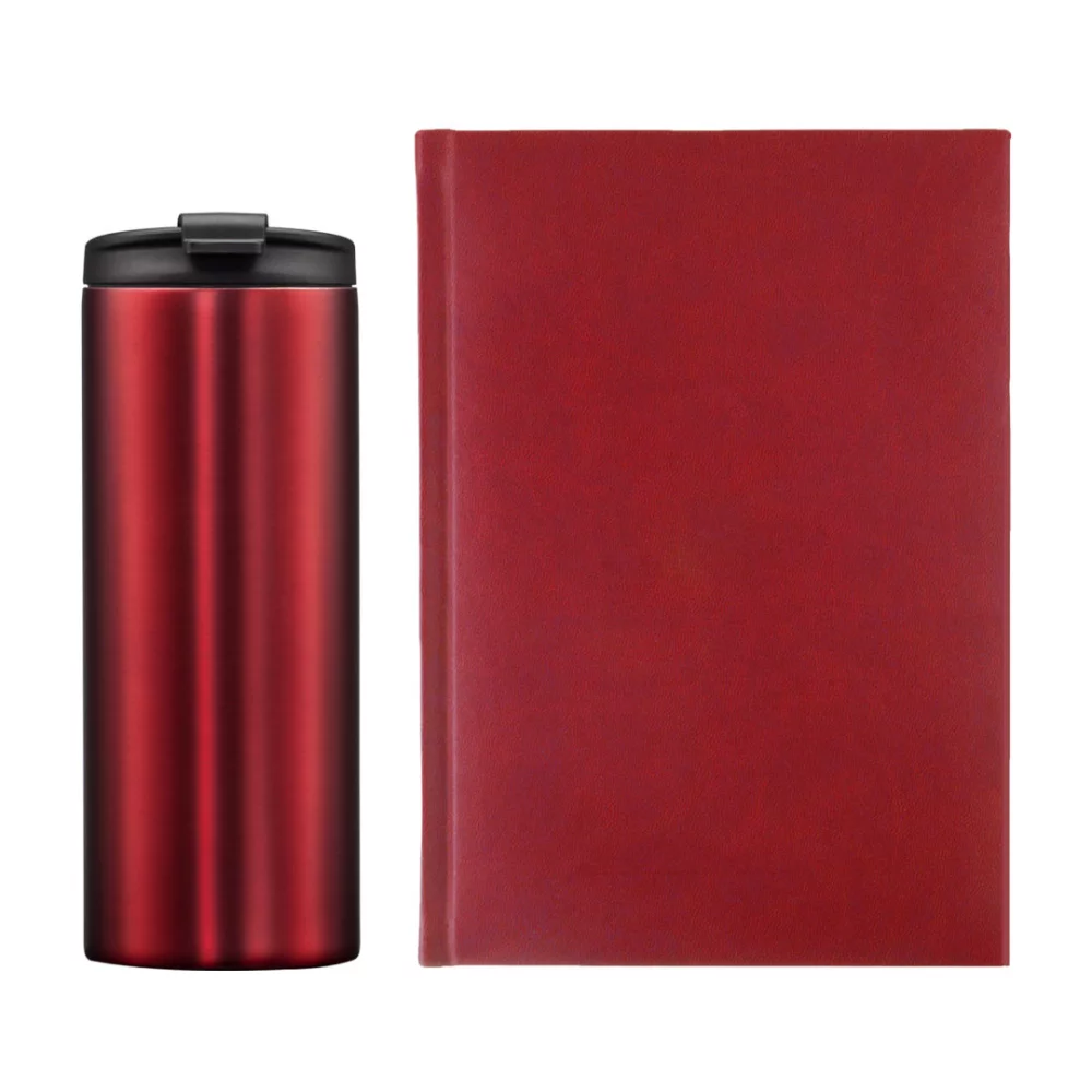 Eccolo® Symphony Journal/Renzi Tumbler Gift Set - Red