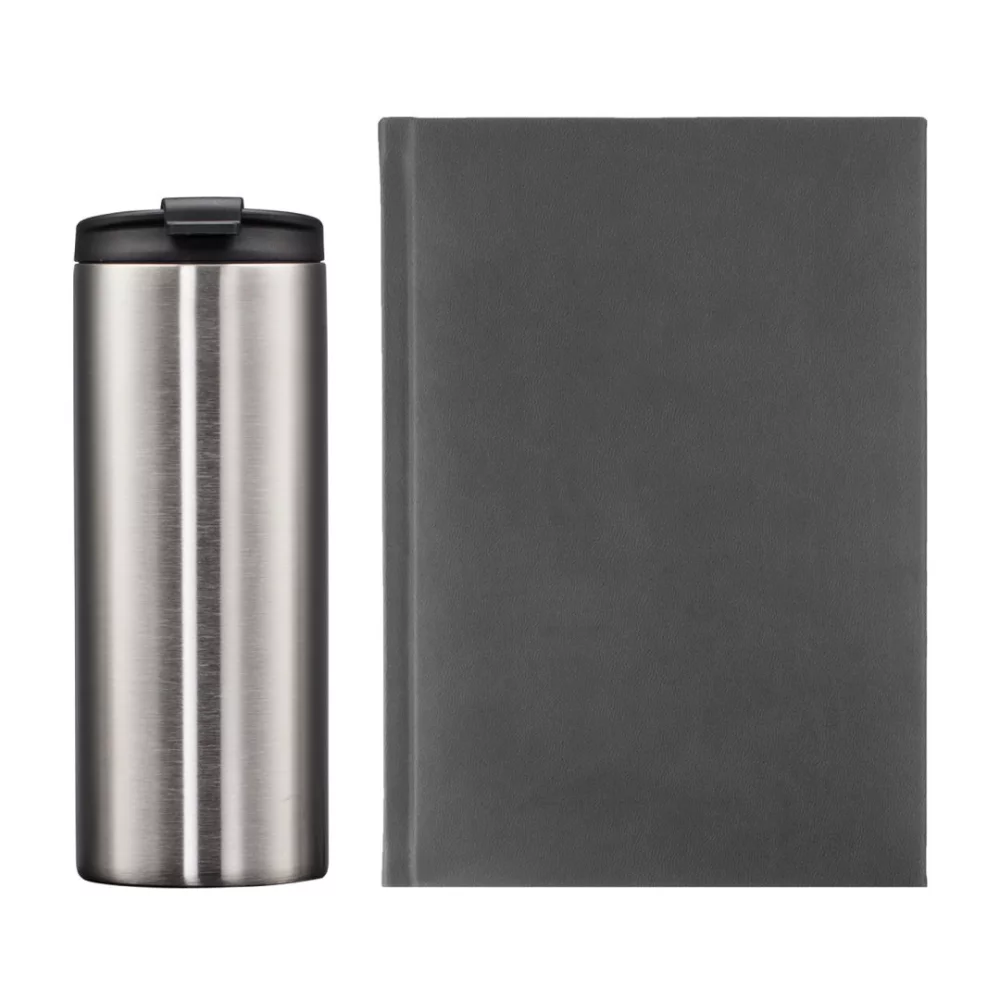 Eccolo® Symphony Journal/Renzi Tumbler Gift Set - Gray