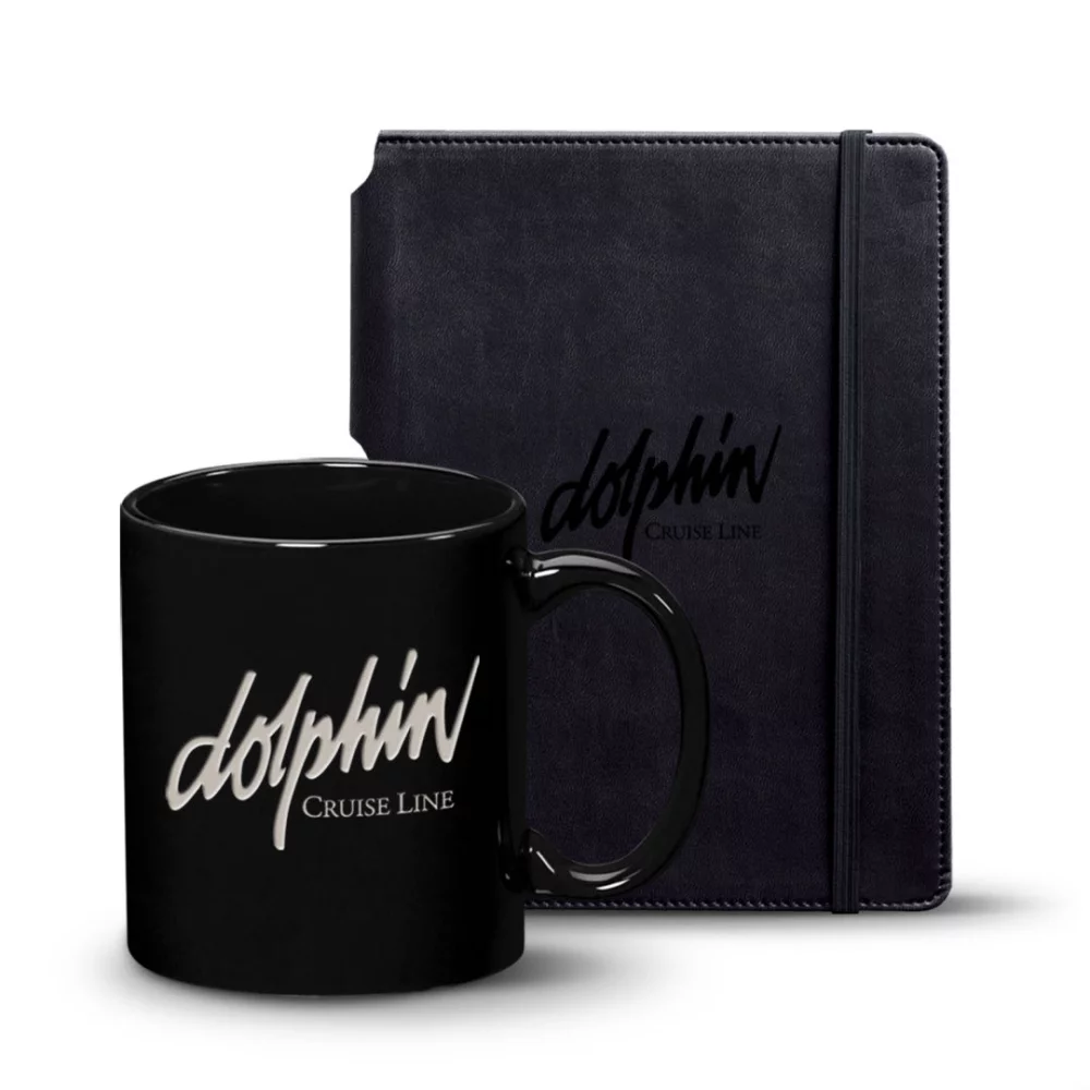 Ensemble journal Eccolo® Tempo/Mug Malibu - Noir