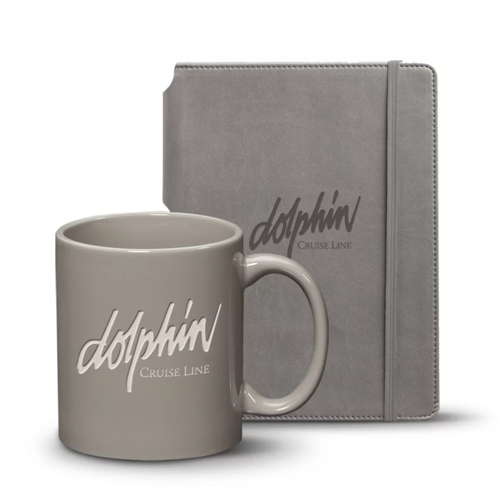 Ensemble journal Eccolo® Tempo/Mug Malibu - Gris