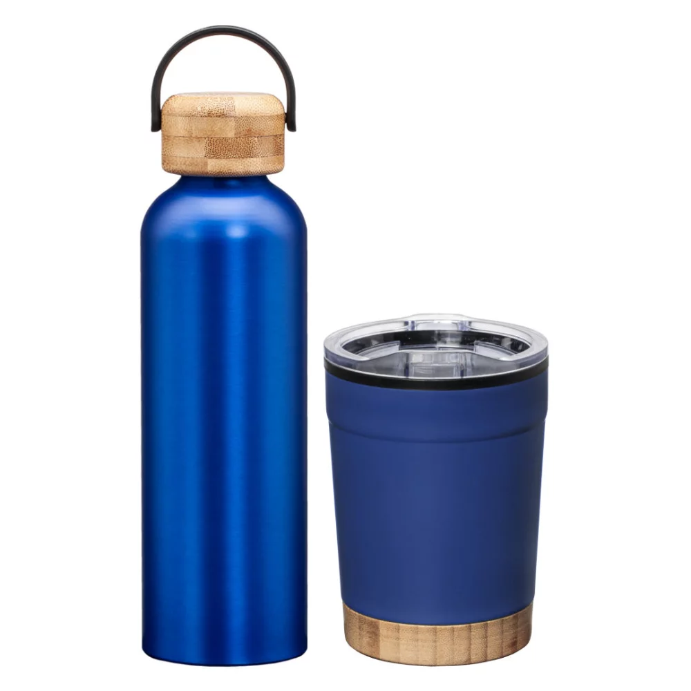 Bambus Bottle & Tumbler Gift Set - Blue