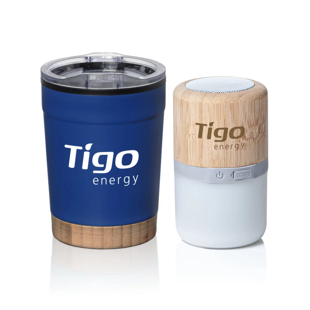 Ensemble cadeau Eduardo Tumbler & Speaker - Bleu