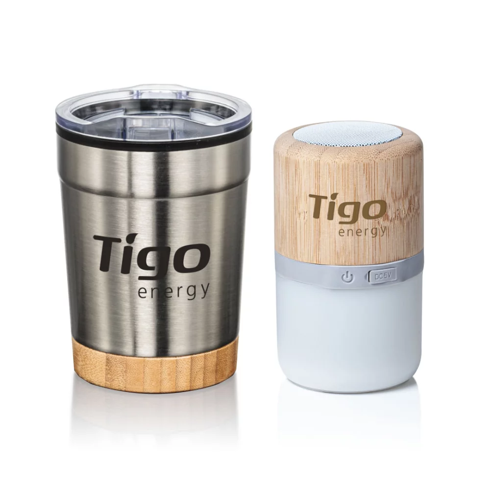 Eduardo Tumbler & Speaker Gift Set - Stainless Steel
