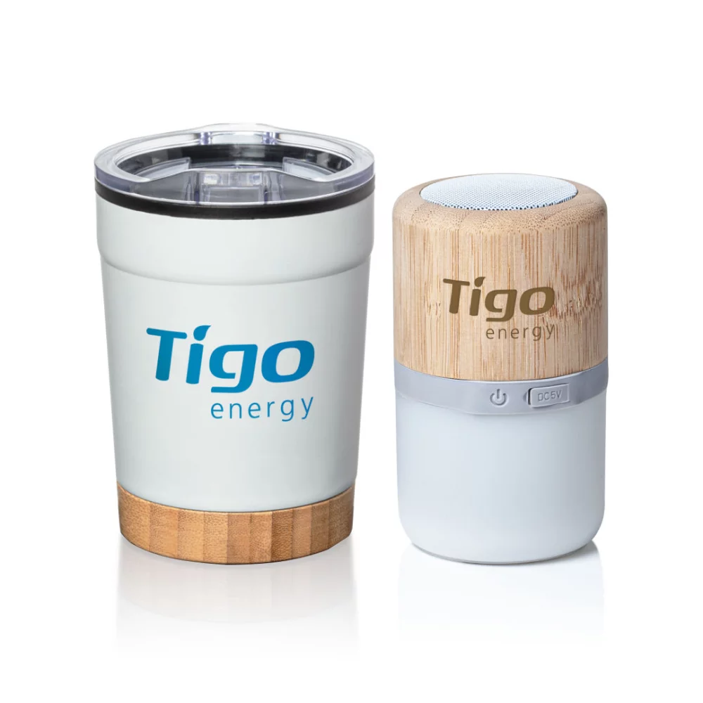 Eduardo Tumbler & Speaker Gift Set - White