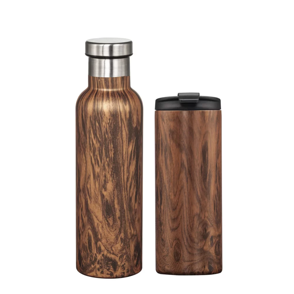 Ensemble cadeau Cortina 2 pièces - Bois grainé
