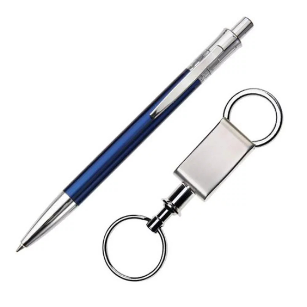Jerico Pen/Keyring Gift Set - Blue