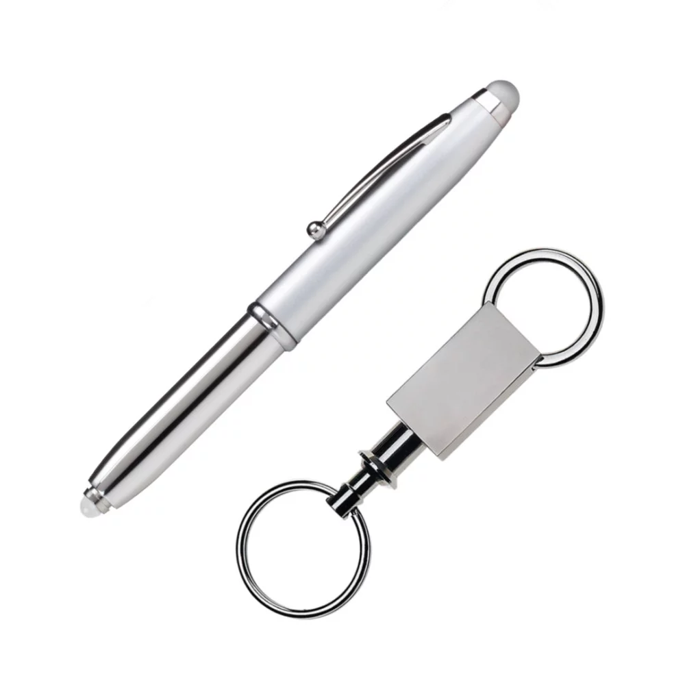 Townsend Stylus/Pen/Keyring Gift Set - Silver
