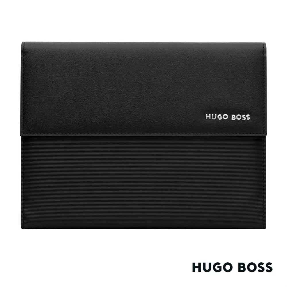 Classeur A5 à rayures Hugo Boss® - Noir