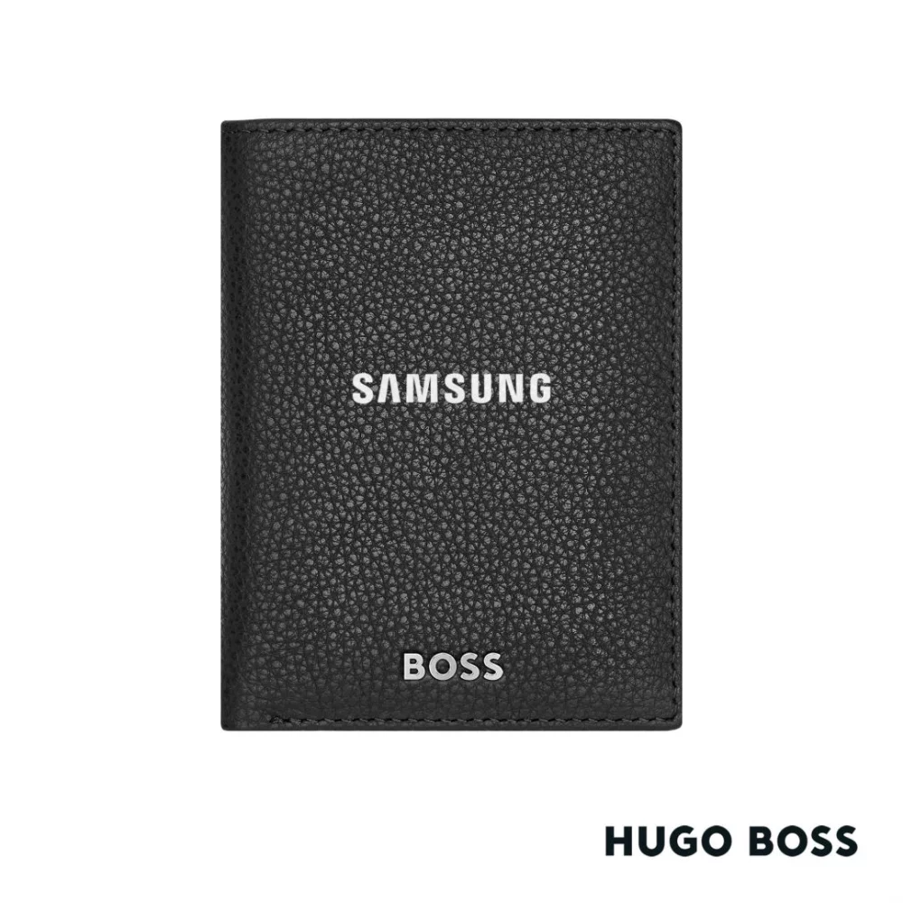 Hugo Boss® Classic Grained Trifold Card Holder - Black