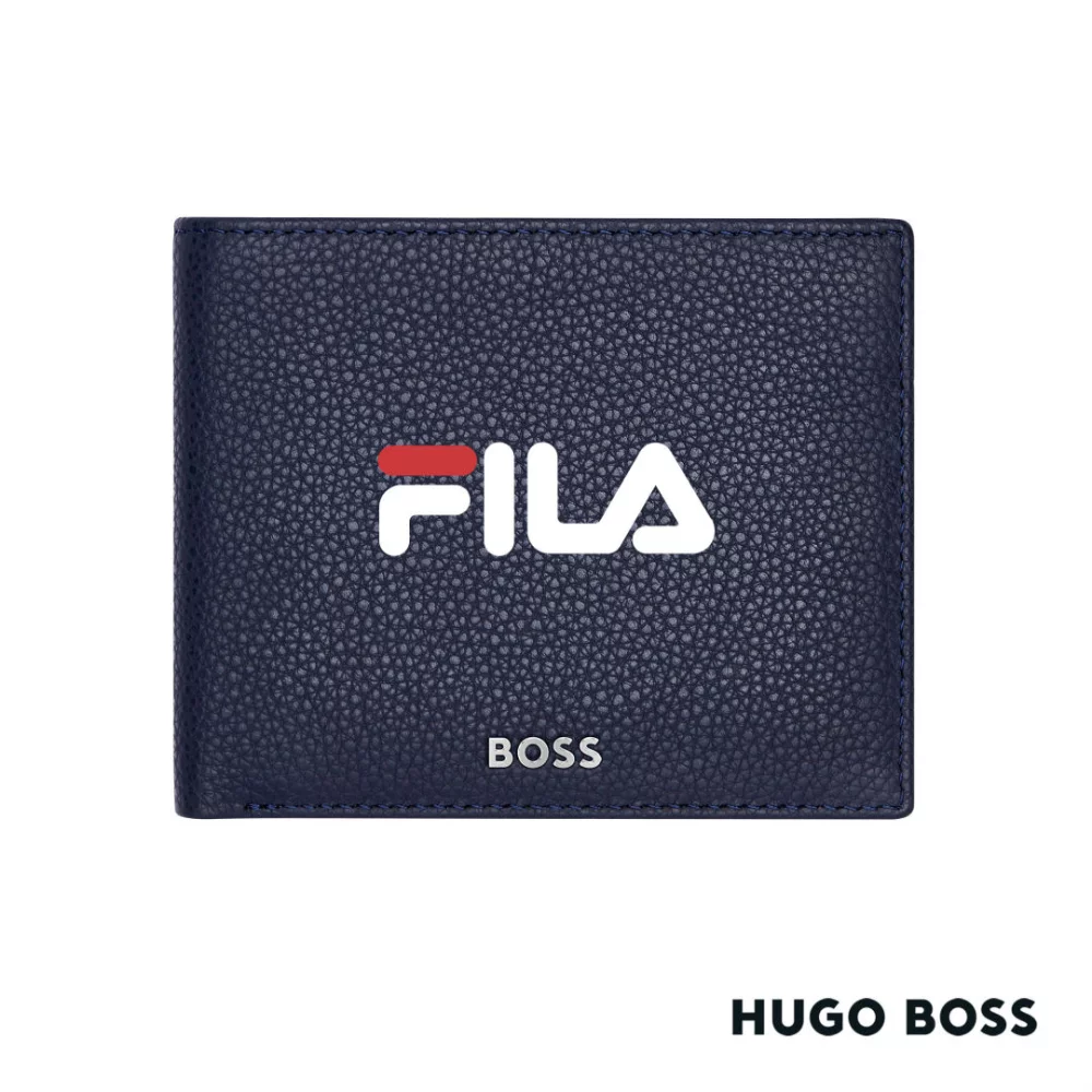 Hugo Boss® Classic Grained Money Wallet - Navy Blue